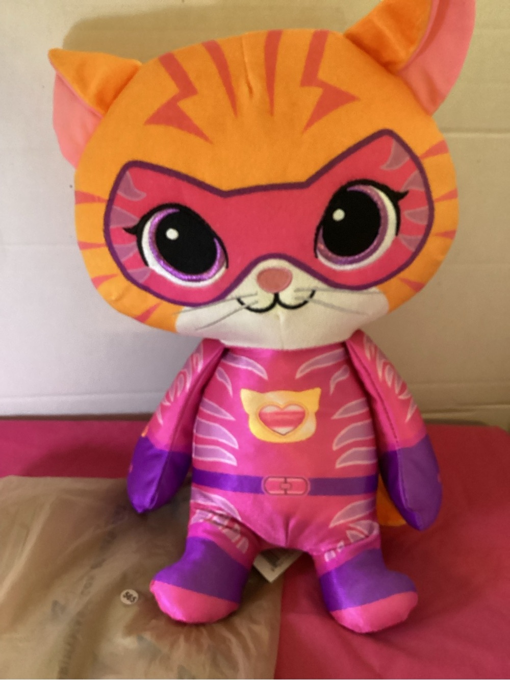 565-Disney Junior Animated Series SuperKitties Ginny 14 Inch Plush Toy Doll